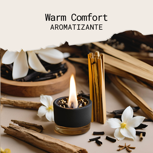 aromatizante warm comfort: vanilla & palo santo